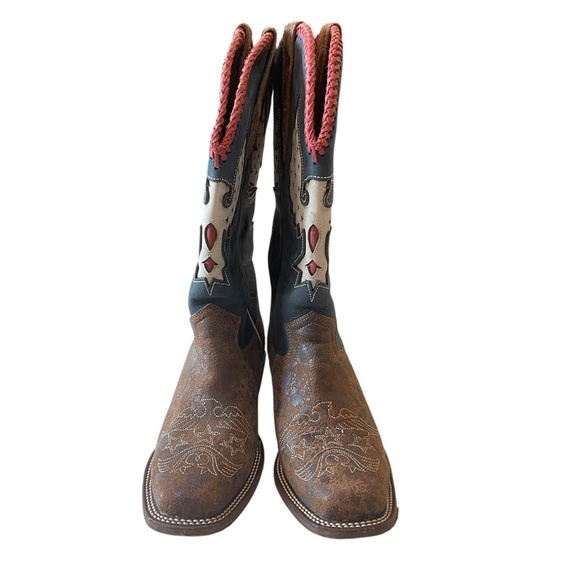 J.B. Dillon Brown multi Cowboy Boots - Picture 5 of 13